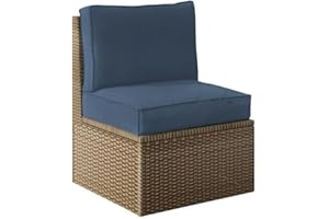 chilly pilley Coussin De Palette EU Coussin De Siège Coussin De Jardin Housse Amovible Et Lavable (80x80x15, Bleu)