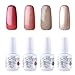 Vishine Gelpolish Nail Art UV LED Gel Nail Polish Soak Off Manicure Kit 4 Colors Set C194