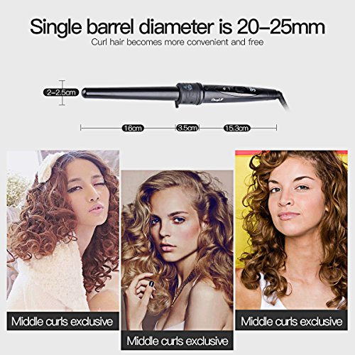 CkeyiN ®3-in-1 Multifunktions Austauschbare Lockenwickler Kit - 2