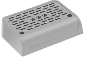 Milageto Cat Litter Stair and Ramp with Trapping Mat - Pet Pedal Step Stool for Litter Box Accessories, Silver