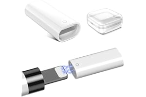 ACAGET for Apple Pencil Charger Adapter, 2 Pcs, for iPencil 1st Gen Adapter, for iPad Pencil Charging Adapter for Lightning Connector Adaptor Dongle Converter for iPad Pro 1st 2nd gen for iPad 6 7 8 9