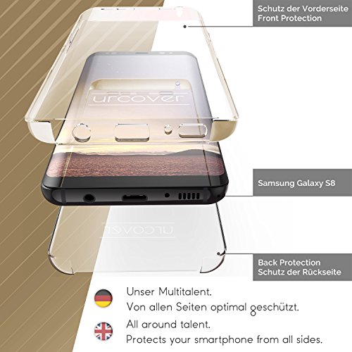 Urcover Funda Galaxy S8 Carcasa Mejorada Samsung Galaxy S8 Cover 360 Grados Carga inal mbrica Qi Case Transparente - Champa a Oro reviews Urcover Funda Galaxy S8 Carcasa Mejorada Samsung Galaxy S8 Cover 360 Grados Carga inal mbrica Qi Case Transparente - Champa a Oro