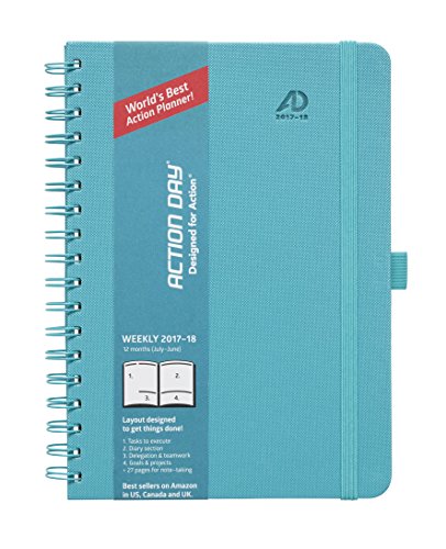 Download Action Day Agenda scolaire World's Best Action Planning pour année 2017 - 2018 - mise en page Action pour rappel des tâches - calendrier journalier / hebdomadaire / mensuel / annuel (reliure avec fil de fer) 7x9 Inch - Turqoise turquoise Download Action Day Agenda scolaire World's Best Action Planning pour année 2017 - 2018 - mise en page Action pour rappel des tâches - calendrier journalier / hebdomadaire / mensuel / annuel (reliure avec fil de fer) 7x9 Inch - Turqoise turquoise