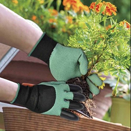 TILY 2 Paar Gartenhandschuhe mit Graben und Pflanzen, Handed Garden Genie Handschuhe mit Klaue zum Beschneiden, Graben und Gartenpflanzen (1 Paar Linkshänder Klaue + 1 Paar Rechtshänder Klaue) - 7