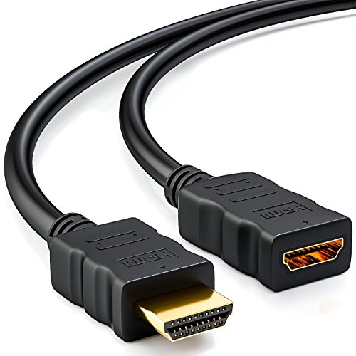 deleyCON 1m HDMI Verlängerung Kabel – kompatibel zu HDMI 2.0a/b/1.4a – UHD / 4K / HDR / 3D / 1080p / 2160p / ARC – High Speed mit Ethernet - 2