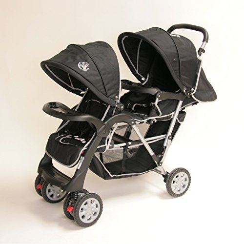 Exclusive Tandem - Twin Pram black - BambinoWorld