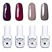 Perfect Summer Brand 4PCS Gel Nail Polish Kits Soak Off UV LED Colour Shiny Varnish Manicure Nail Salon Set 8ml #32