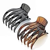 8cm Side Hair Claw Clip Clamp Hair Accessory - Black Or Brown
