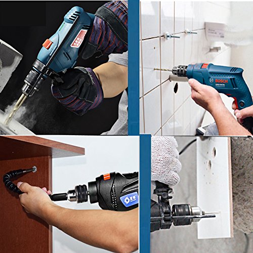 JTENG DIY Zahnkranzbohrfutter 1.5-13, 1/2 Zoll-20 Bohrfutter mit Schlüssel und SDS Plus Adapter - 3