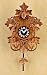 Produktbild Kleine Pendeluhr-Original Schwarzwald-Ahornblätter - Kuckucksuhr mit Nachtabschaltung, Kuckucksruf - Cuckoo Clocks- Germany Black Forest