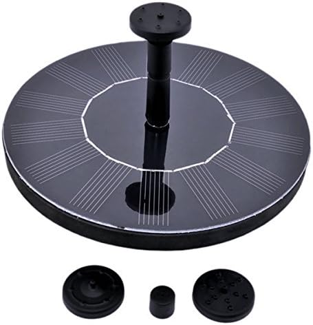 KIPTOP Solar Pond Pump 1.4W Solar Panel Water Floating Fountain Water Pump Kit for Bird Bath Pond Garden