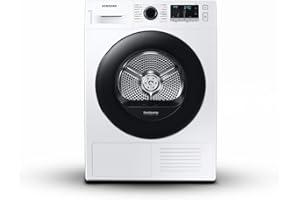 SAMSUNG ELETTRODOMESTICI Samsung Asciugatrice Crystal EcoDry DV90TA240AE/ET, 9 kg, Pompa di calore, Carica Frontale. 60l x 85h x 60p cm