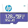 HP Micro SD Card 128GB with Adapter A1 U3 V30 (Purple), (HFUD128-MX330)