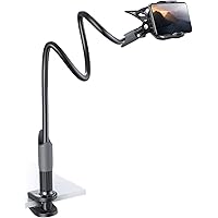 Lamicall Handy Halter für Bett, Schwanenhals Handy Halterung - Flexible Lang Arm Handy Ständer für iPhone 12 Mini, 12…