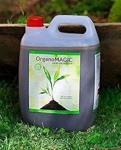 OrganoMagic Liquid Soil Booster Organic Liquid Fertilizer for all plants 5 Ltr