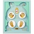 BAWY Baby Hand and Feet Impression Clay Frame (Blue) for Newborn Girls and Boys | Baby Shower Gift |Baby Naming | Baby Welcoming | First Birthday Gift