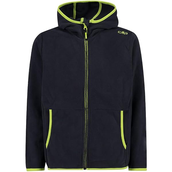 CMP Giacca Da Bambina In Pile Knit Tech Con Cappuccio Fisso Unisex