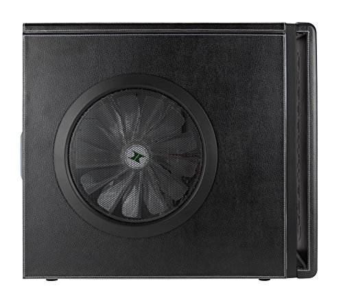 [789383] ATX-Midi Black Forest, schwarzes Leder PC-Gehäuse, Computer Leergehäuse Midi-Tower - 5