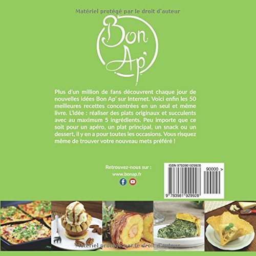 Livres Couvertures de La cuisine en 5 ingrédients: 50 recettes délicieuses et originales avec 5 ingrédients maximum. (livre de recettes)