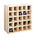 Produktbild Weinregal / Flaschenregal System CUBE 52, Modul "Karo" für 25 Fl., Holz Kiefer natur, stapelbar / erweiterbar - H 52 x B 52 x T 25 cm
