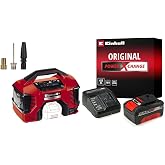 Einhell PRESSITO Hibrit, Ak&uuml;l&uuml;-Elektrikli Kompres&ouml;r + Einhell 18V 4,0 Ah PXC Starter Kit, Ak&uuml; & Şarj Cihazı