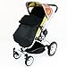 Baby Travel Footmuff and Head Hugger Universal Fit (Black)