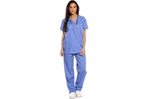 Just Love Women's Scrub Sets Six Pocket Medical Scrubs (V-Neck with Cargo Pant)