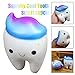 Produktbild Solike Squishy Spielzeug Zähne, Kawaii Creme duftenden Squishy Charms Stress Relief Spielzeug Squeeze Toys (Weiß)