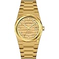 Specht & Söhne 222 Gold Watch Men's Watches Automatic Mechanical Wriswatch Japan NH35 Movt Sports Wristwatch 37MM Waterproof, Gold Sand Dune, classic