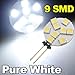 Produktbild TOOGOO(R) G4 5050 SMD 9 LED-Licht reinweiss Start Automeeres Gluehbirne fuer Boote