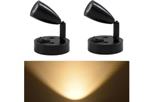 AzulLanse 2 Stück 3W 12V LED Wandlampe Bettseite Leselampe Wohnmobil,Warmweiß 3000k,Aluminium,für Boot Wohnwagen Innenbeleuchtung Yacht, Fest verdrahtet Wandmontage-schwarz