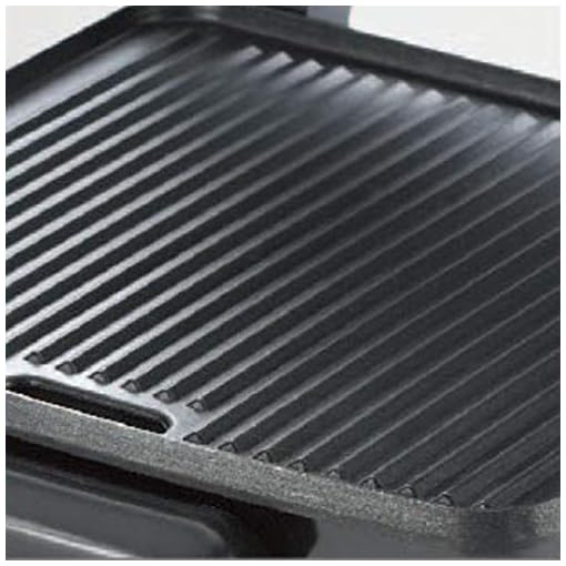 Prestige PEG 1.0 1500W Electric Griller with Detachable Oil Collector|die-cast aluminium sandwich plates|Temperature control knob|Floating hinges with lock|Large handles|Silver and Black|1 year warranty