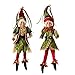 Produktbild RAZ Imports - Botanical Garden Theme - 16 Red, Gold and Green Decorative Elves (Both Colors) by RAZ Imports