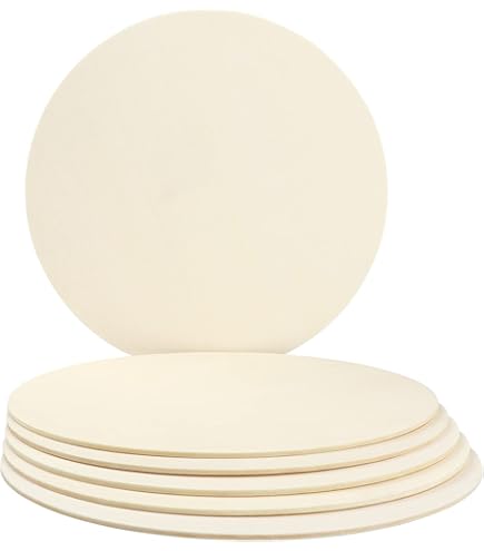 BELLE VOUS Onbewerkt Blank Houten Stukken  66 Stuks  – 4 Maten Natuurlijk Houten Uitsnedes Met Touw Blanke Onderzetter Snedes Voor Diy Kunst Hobby Schilderen Pyrografie En Decoratie