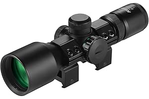 Paike 3-9x40 Rifle Scope Red Green Illuminated Mil-DOT Reticle