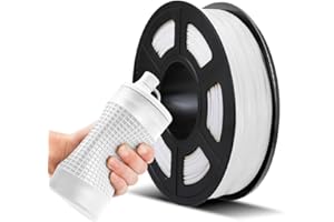 Filamento TPU 1,75 mm, Filamento Flessibile per Stampante 3D JAYO TPU Shore 95A, 0,5 kg TPU Bianca, Precisione Dimensionale +/- 0,02 mm