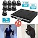 Produktbild Gusaman 8CH 720P CCTV DVR 1080N Überwachung Kamera Set Video HDMI System KIT Sicherh#$@