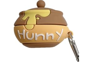 PLXBYC Do Samsung Galaxy Buds Live/Buds pro/Buds 2/Buds2 pro/Buds FE (2023) pudełko ładujące, uroczy kreskówkowy słoik pszczół, Hunny, silikonowe etui na słuchawki z haczykiem