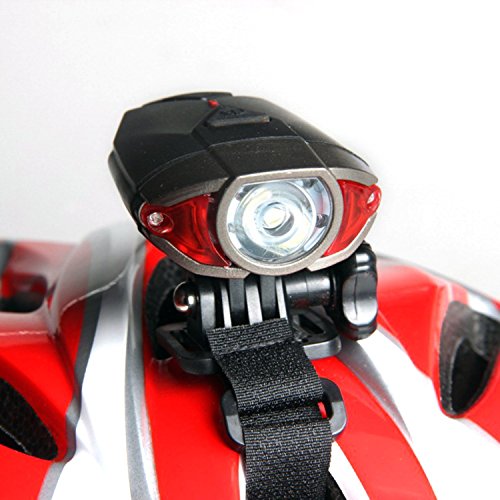 Unigear Wiederaufladbare LED Fahrradlampen Set als Fahradlicht Helmlicht für Radsport, Superhelle Fahrradbeleuchtung inkl. Frontlicht und Rücklicht, 3 Licht-Modi, 2 USB Kabel und 1 Lampenhalterung - 3