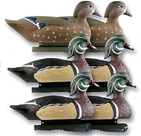 Greenhead Gear Life-Size Duck Decoy,Wood Ducks,1/2 Dozen 73035 by Greenhead Gear