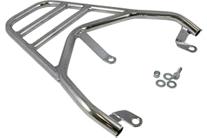 Porte-Bagages 2EXTREME chromé – Compatible avec Peugeot Kisbee – Robuste pour Scooter pour Top Case et Sac – Porte-Bagages Haut de Gamme pour Un Transport sûr – Facile à Monter