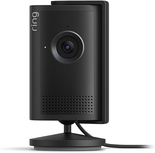Ring Indoor Camera Plus (newest gen)| Plug-In Security Camera | Retinal 2K, 4x Enhanced Zoom, Low-Light Sight, Manual Lens Cover | 30-day free trial of Ring Subscription Plan