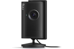 Ring Caméra intérieure Plus (Indoor Camera Plus, nouvelle génération) | Caméra de surveillance secteur, Retinal 2K, zoom 4x, cache d'objectif manuel | Essai gratuit de 30 jours d'abonnement Ring
