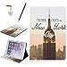 Produktbild HB-Int 3 in 1 Standfunktion Hülle für iPad Air 2 / iPad 6 Flip PU Leder Schutzhülle Farbmalerei Wallet Case Brieftasche Kartenfächer Ledertasche Magnetverschluss Schale Beschützer Haut Lederhülle Book Style Holder New York City Etui Protective Cover Dünn Slim Cover Bumper Zubehör mit Stylus Pen + Staub Steckere