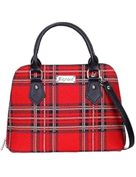 Modische, wandelbare Signare Leinenumhängetasche fuer Frauen Königlicher Stewart Tartan