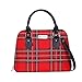 Produktbild Damen Tapisserie Handtasche mit abnehmbarem Gurt mit rotem Tartan