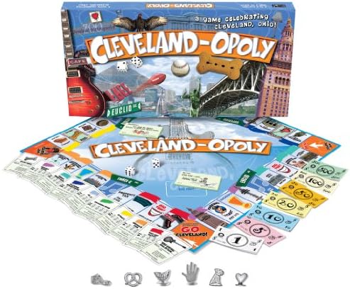 Late for the Sky CLEV Cleveland-Opoly Board Game