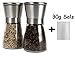 Produktbild Edelstahlstyling SENA DESIGN Pfeffermühle + Salzmühle im Set 13 cm + 30g Salzkörner