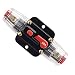 Produktbild RKURCK 50A Schutzschalter, Sicherungshalter Manuelle Rückstellung Inline-Sicherungsblock für Auto Audio Marine Trolling Motoren Boot ATV Audio Solar Wechselrichter System Schutz 12V-24V DC 50 Amps