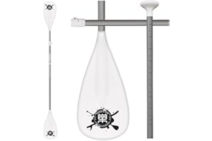 FunWater SUP Paddles - Adjustable Stand Up Paddle 3 Piece or 4 Piece Floating Alloy Portable Paddle Board Paddles - Lightweight & Floating oars - Durable and Packable - Efficient Padding